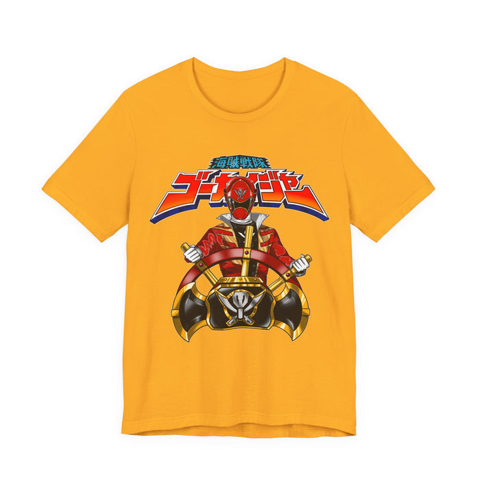 Gokai Helm Tee Super Sentai T Shirt Custom Graphic Art Cosplay Shirts Rangers Retro Vintage 90s