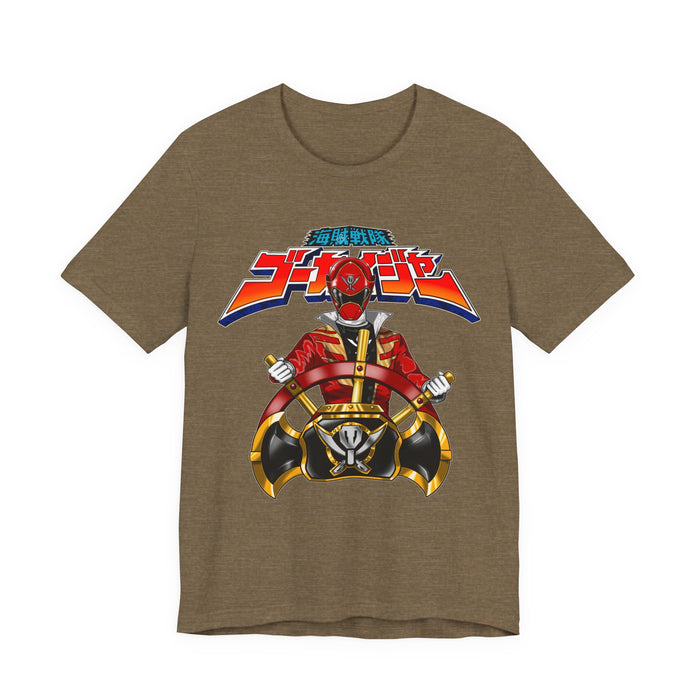 Gokai Helm Tee Super Sentai T Shirt Custom Graphic Art Cosplay Shirts Rangers Retro Vintage 90s