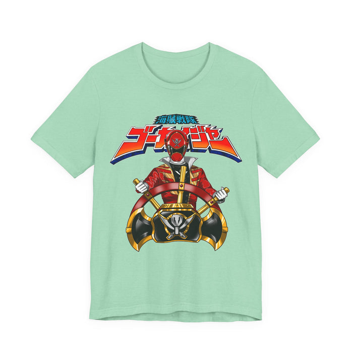 Gokai Helm Tee Super Sentai T Shirt Custom Graphic Art Cosplay Shirts Rangers Retro Vintage 90s