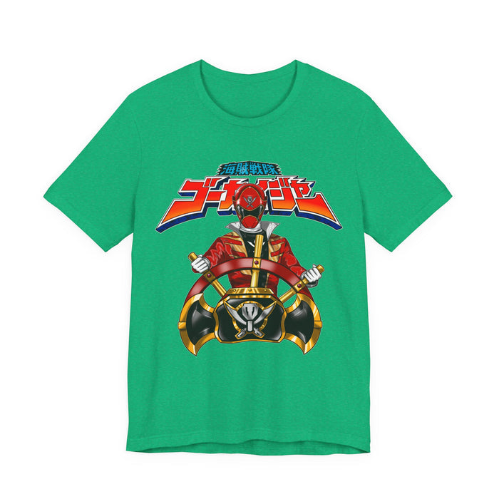 Gokai Helm Tee Super Sentai T Shirt Custom Graphic Art Cosplay Shirts Rangers Retro Vintage 90s