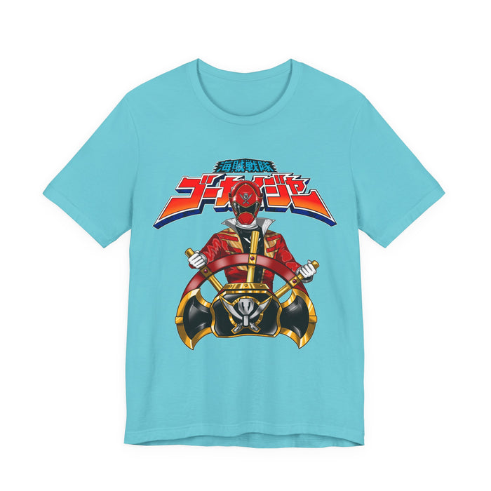 Gokai Helm Tee Super Sentai T Shirt Custom Graphic Art Cosplay Shirts Rangers Retro Vintage 90s