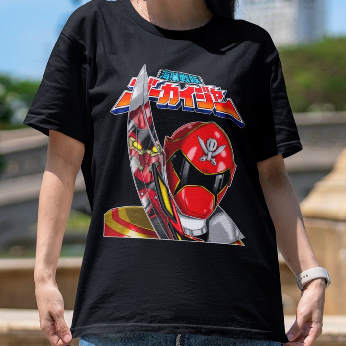 Gokai Homage Tee Custom Graphic Art Cosplay Shirts Rangers Retro Vintage 90s