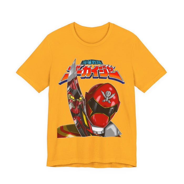 Gokai Homage Tee Custom Graphic Art Cosplay Shirts Rangers Retro Vintage 90s