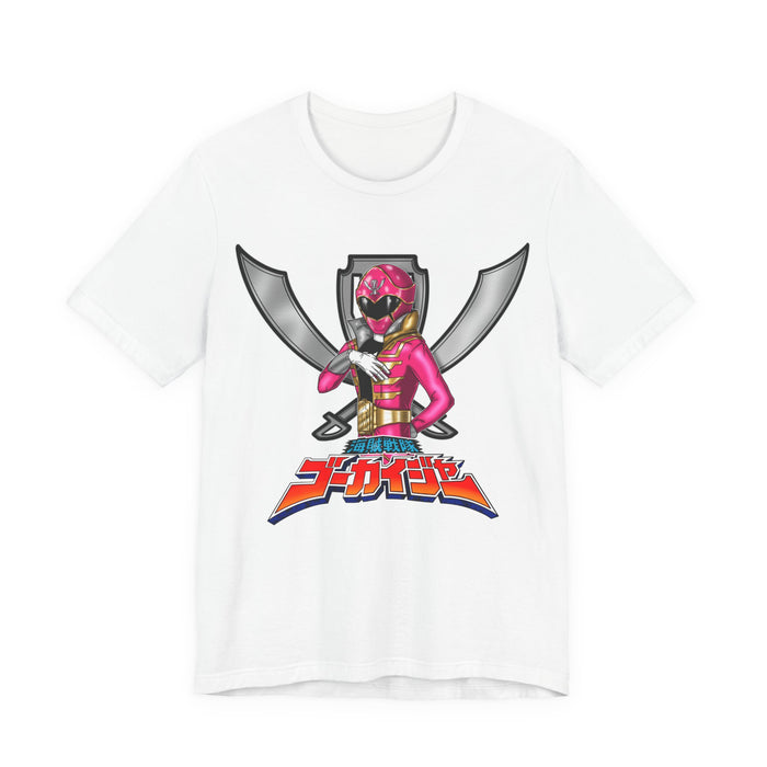 Gokai PInk Tee Super Sentai T Shirt Custom Graphic Art Cosplay Shirts Rangers Retro Vintage 90s