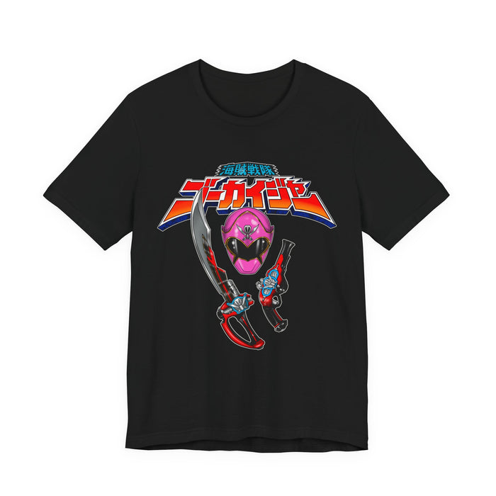 Gokai Pink Tee Super Sentai T Shirt Custom Graphic Art Cosplay Shirts Rangers Retro Vintage 90s