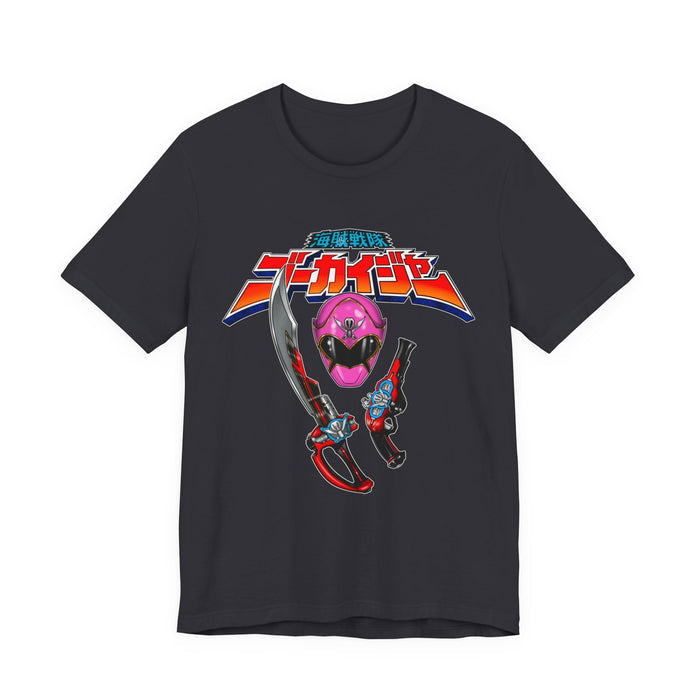 Gokai Pink Tee Super Sentai T Shirt Custom Graphic Art Cosplay Shirts Rangers Retro Vintage 90s