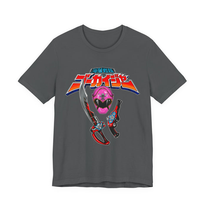 Gokai Pink Tee Super Sentai T Shirt Custom Graphic Art Cosplay Shirts Rangers Retro Vintage 90s