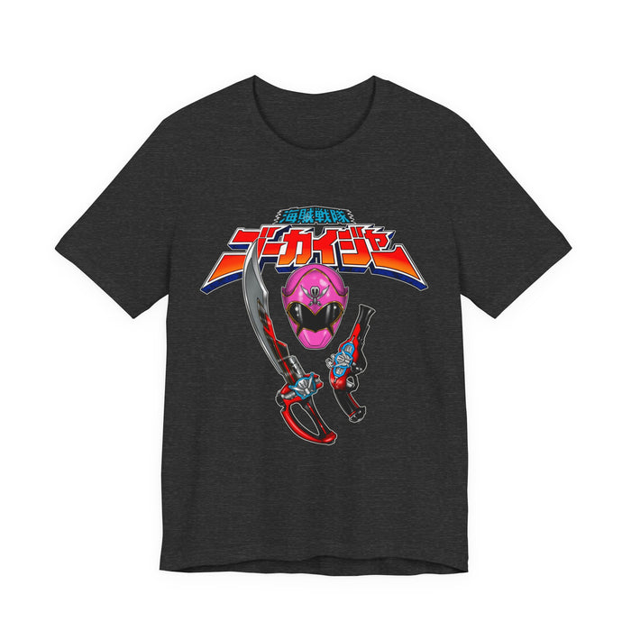 Gokai Pink Tee Super Sentai T Shirt Custom Graphic Art Cosplay Shirts Rangers Retro Vintage 90s