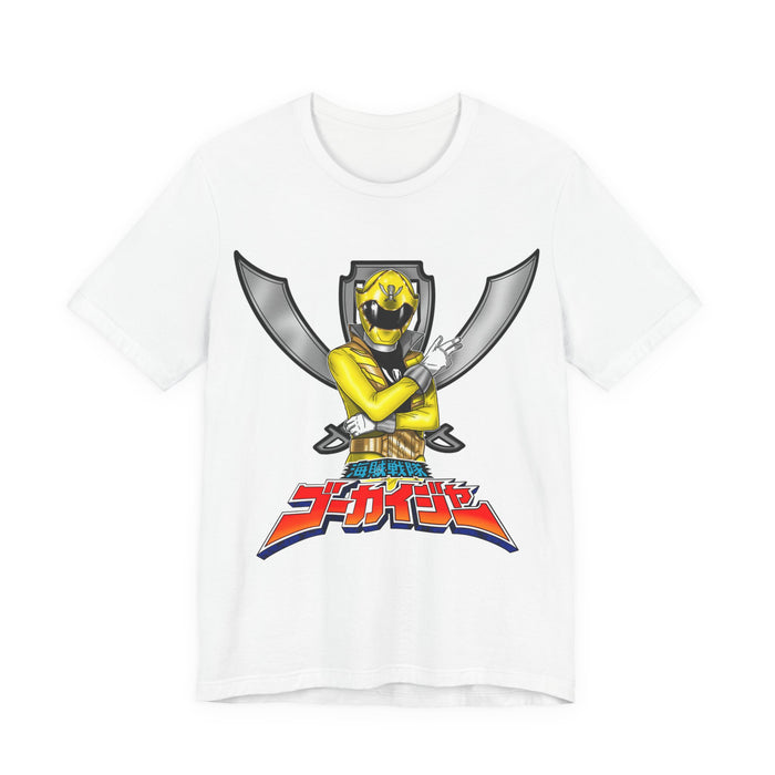 Gokai Yellow Tee Super Sentai T Shirt Custom Graphic Art Cosplay Shirts Rangers Retro Vintage 90s