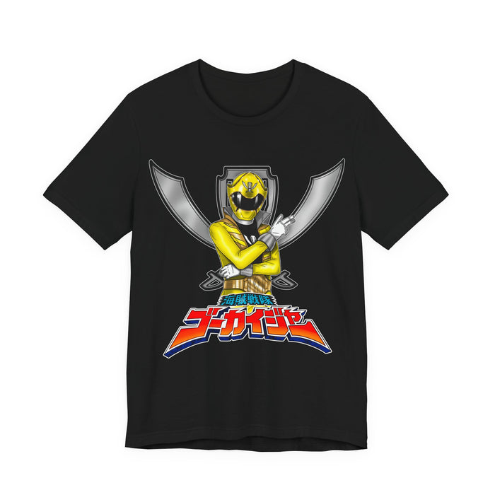 Gokai Yellow Tee Super Sentai T Shirt Custom Graphic Art Cosplay Shirts Rangers Retro Vintage 90s