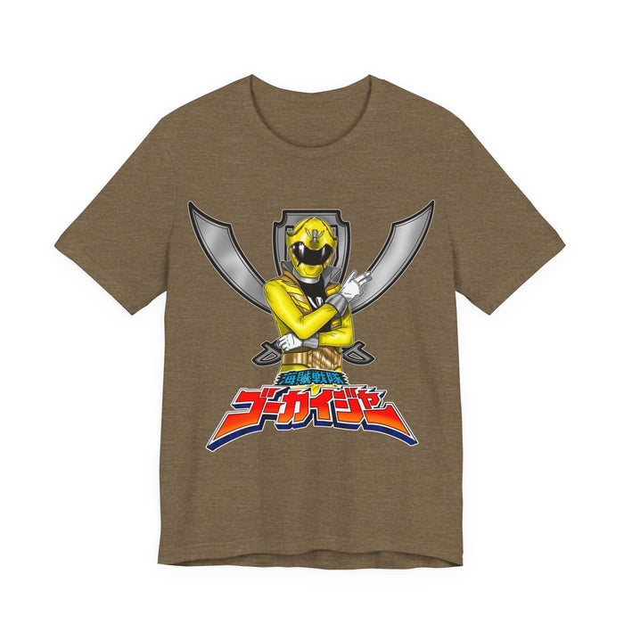 Gokai Yellow Tee Super Sentai T Shirt Custom Graphic Art Cosplay Shirts Rangers Retro Vintage 90s