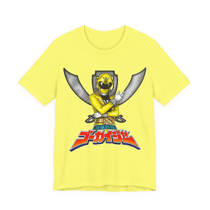 Gokai Yellow Tee Super Sentai T Shirt Custom Graphic Art Cosplay Shirts Rangers Retro Vintage 90s