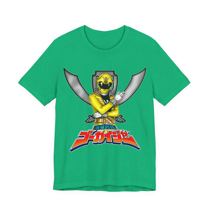 Gokai Yellow Tee Super Sentai T Shirt Custom Graphic Art Cosplay Shirts Rangers Retro Vintage 90s