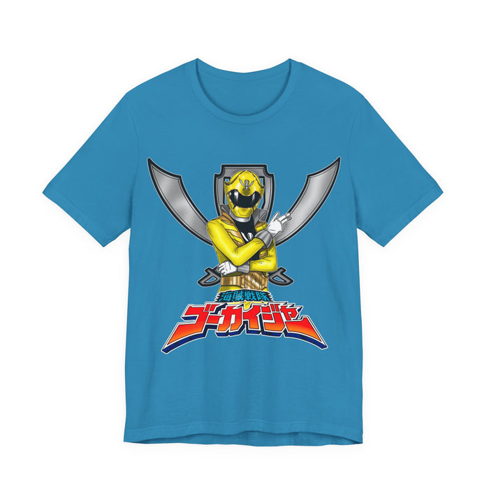 Gokai Yellow Tee Super Sentai T Shirt Custom Graphic Art Cosplay Shirts Rangers Retro Vintage 90s