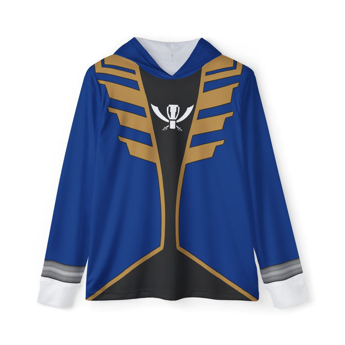 Gokaiger Blue Hoodie (Full Print) Lightweight, Breathable, workout, pull over, fitness Hoodie Super Sentai Custom