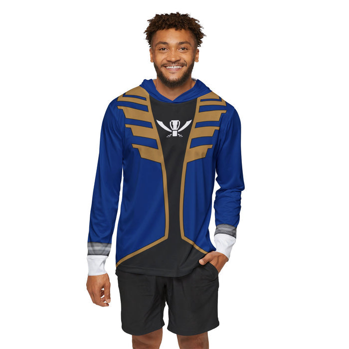 Gokaiger Blue Hoodie (Full Print) Lightweight, Breathable, workout, pull over, fitness Hoodie Super Sentai Custom