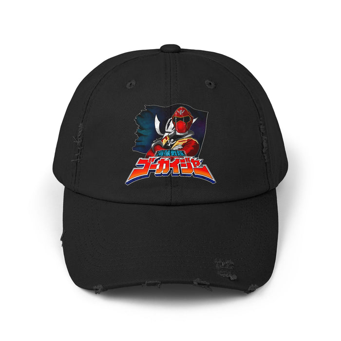 Gokaiger Captain Marvelous Distressed Hat Super Sentai T Shirt Custom Graphic Art Cosplay Shirts  Retro Vintage 90s