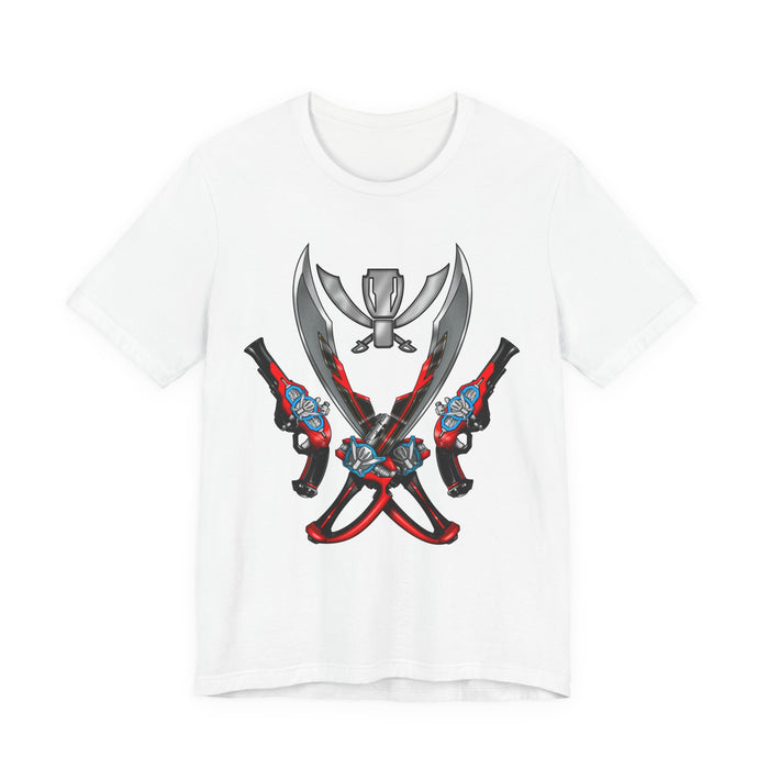 Gokaiger Gokai Gear Tee Super Sentai T Shirt Custom Graphic Art Cosplay Shirts  Retro Vintage 90s
