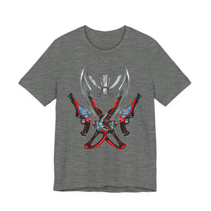 Gokaiger Gokai Gear Tee Super Sentai T Shirt Custom Graphic Art Cosplay Shirts  Retro Vintage 90s