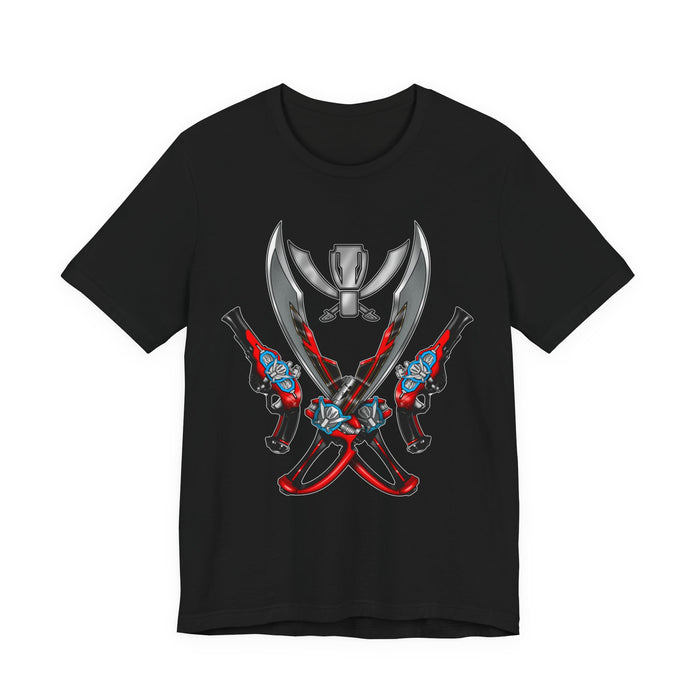 Gokaiger Gokai Gear Tee Super Sentai T Shirt Custom Graphic Art Cosplay Shirts  Retro Vintage 90s