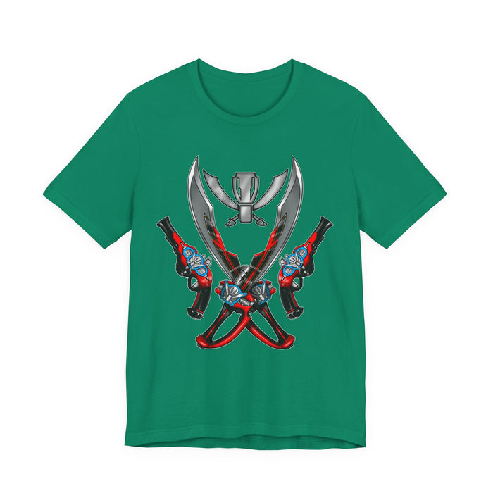Gokaiger Gokai Gear Tee Super Sentai T Shirt Custom Graphic Art Cosplay Shirts  Retro Vintage 90s