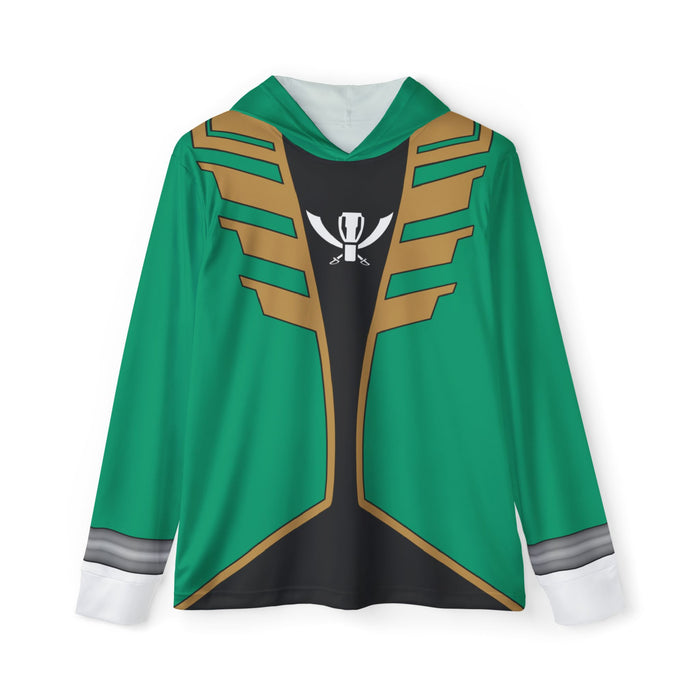 Gokaiger Green Hoodie (Full Print) Lightweight, Breathable, workout, pull over, fitness Hoodie Super Sentai Custom