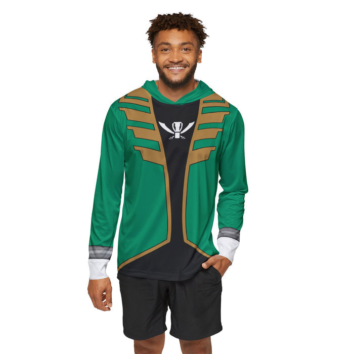 Gokaiger Green Hoodie (Full Print) Lightweight, Breathable, workout, pull over, fitness Hoodie Super Sentai Custom