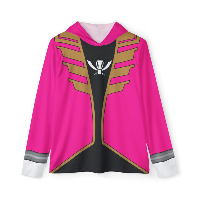 Gokaiger pink Hoodie (Full Print) Lightweight, Breathable, workout, pull over, fitness Hoodie Super Sentai Custom