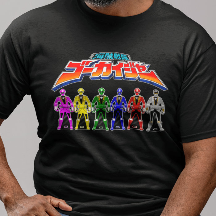 Gokaiger Ranger Keys Tee Super Sentai T Shirt Custom Graphic Art Cosplay Shirts Rangers Retro Vintage 90s