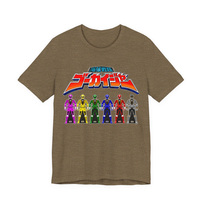 Gokaiger Ranger Keys Tee Super Sentai T Shirt Custom Graphic Art Cosplay Shirts Rangers Retro Vintage 90s