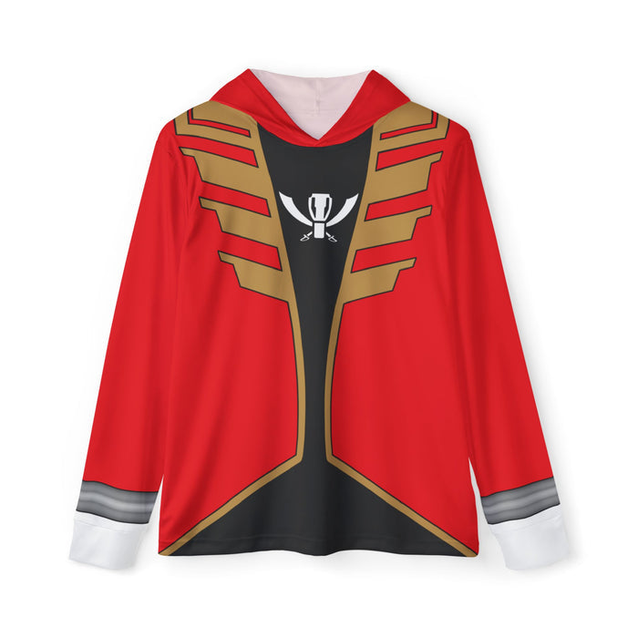 Gokaiger Red Hoodie (Full Print)Lightweight, Breathable, workout, pull over, fitness Hoodie Super Sentai Custom