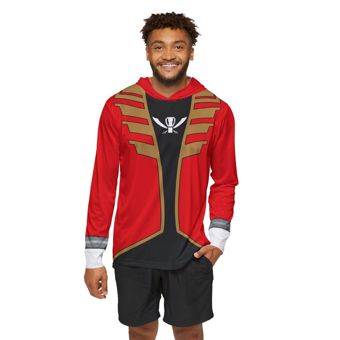 Gokaiger Red Hoodie (Full Print)Lightweight, Breathable, workout, pull over, fitness Hoodie Super Sentai Custom