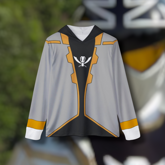 Gokaiger Silver Hoodie (Full Print) Lightweight, Breathable, workout, pull over, fitness Hoodie Super Sentai Custom