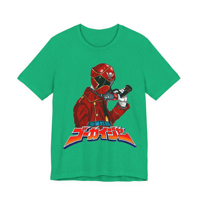 Gokaiger The Captian Tee Super Sentai T Shirt Custom Graphic Art Cosplay Shirts Rangers Retro Vintage 90s