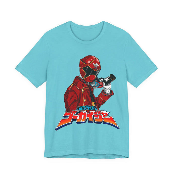 Gokaiger The Captian Tee Super Sentai T Shirt Custom Graphic Art Cosplay Shirts Rangers Retro Vintage 90s