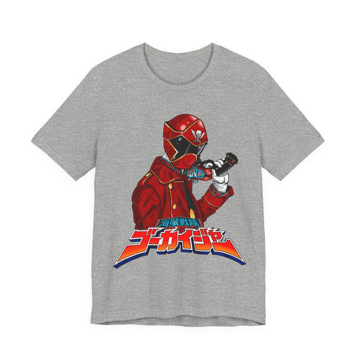 Gokaiger The Captian Tee Super Sentai T Shirt Custom Graphic Art Cosplay Shirts Rangers Retro Vintage 90s