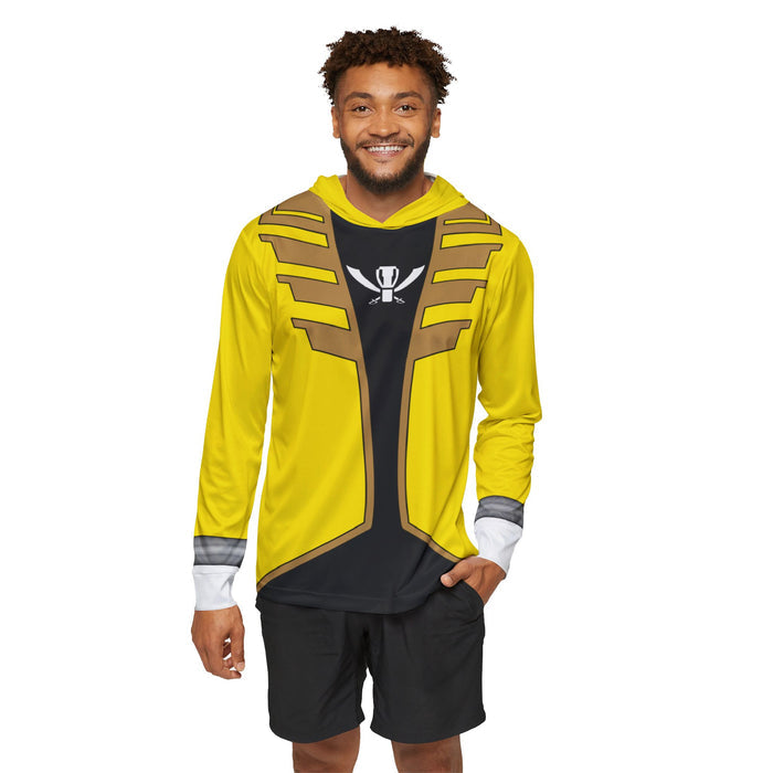 Gokaiger Yellow Hoodie (Full Print)  Lightweight, Breathable, workout, pull over, fitness Hoodie (Full Print) Super Sentai Custom