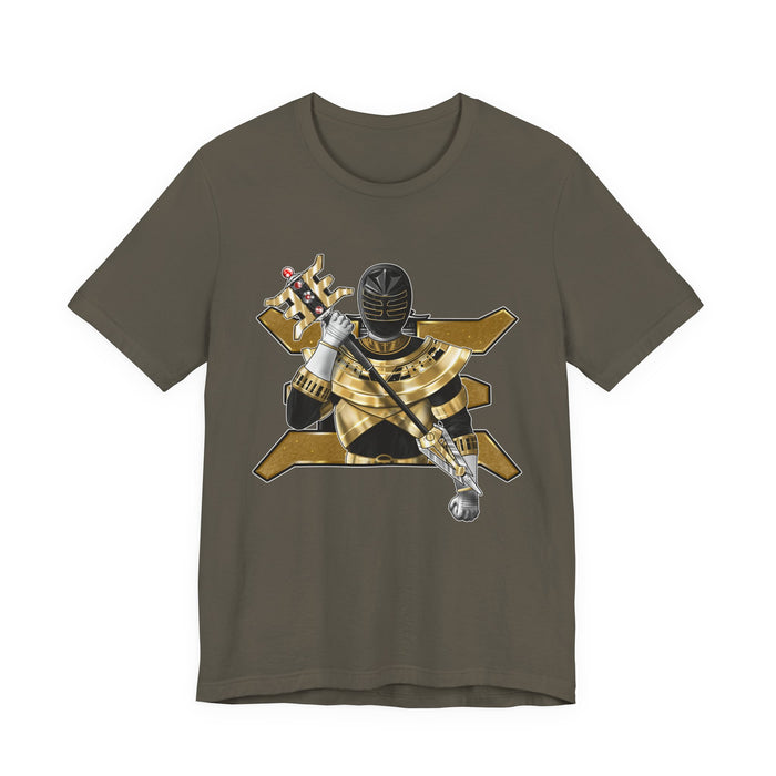 Gold Ranger Tee Super Sentai T Shirt Custom Graphic Art Cosplay Shirts Rangers Retro Vintage 90s