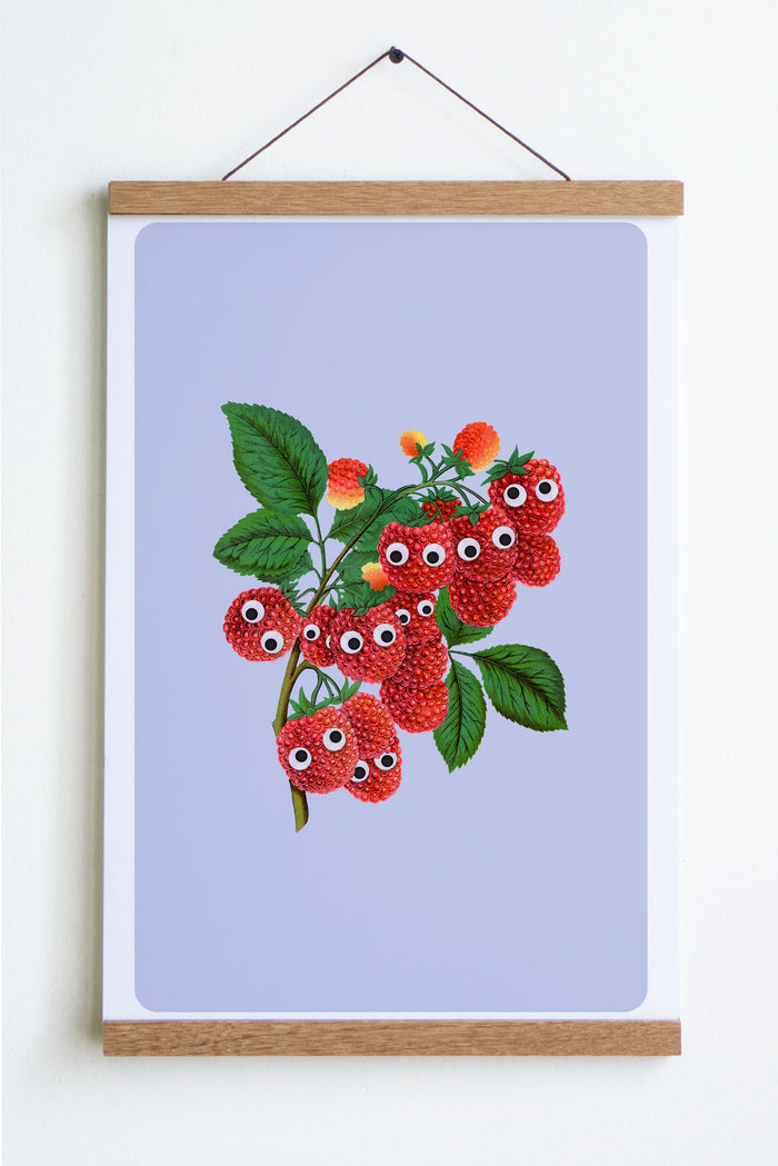 Googly Raspberries Print
