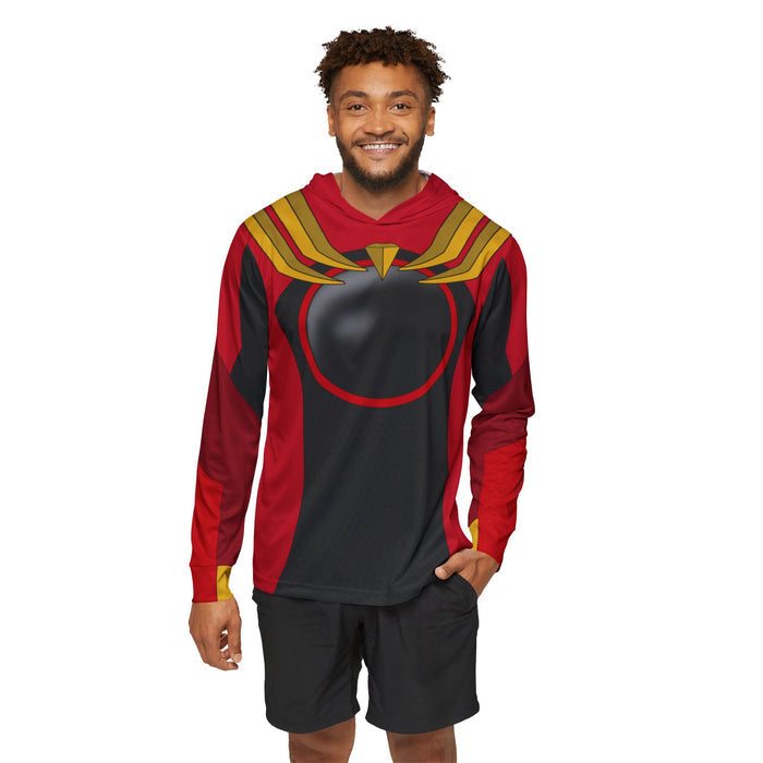Gozyuger Red Hoodie (Full Print) Super Sentai Custom Lightweight, Breathable, Workout, Pull over, Fitness, Retro