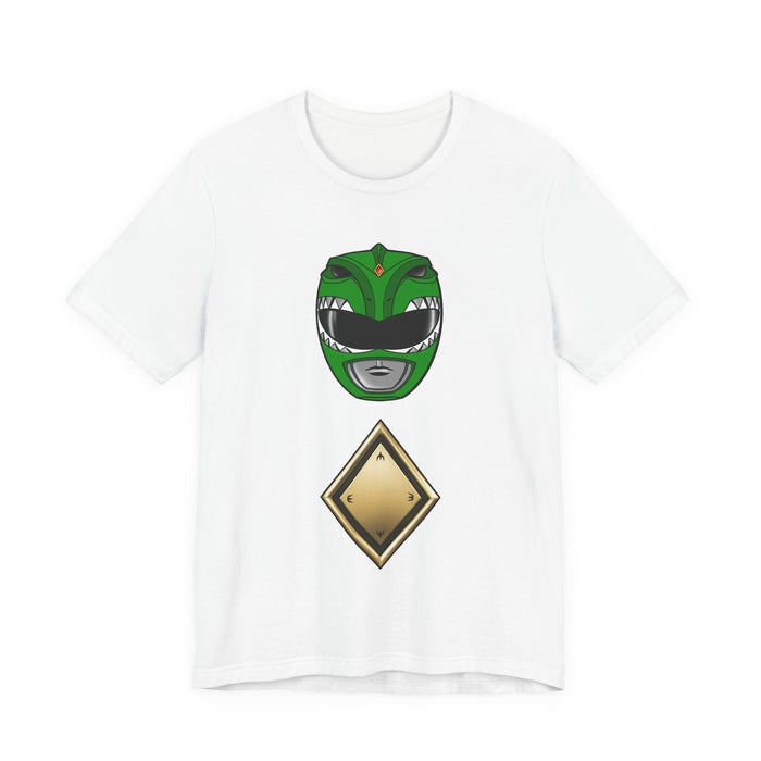 Green Helmet Tee Super Sentai T Shirt Custom Graphic Art Cosplay Shirts Rangers Retro Vintage 90s