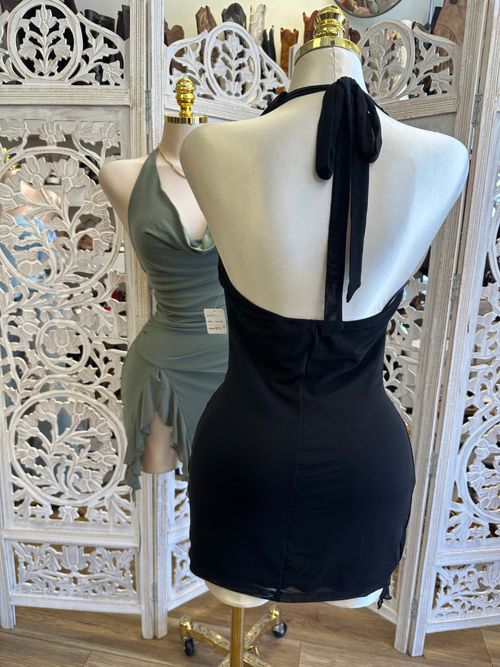 Halter Lesly Dress- Estira, Stretchy