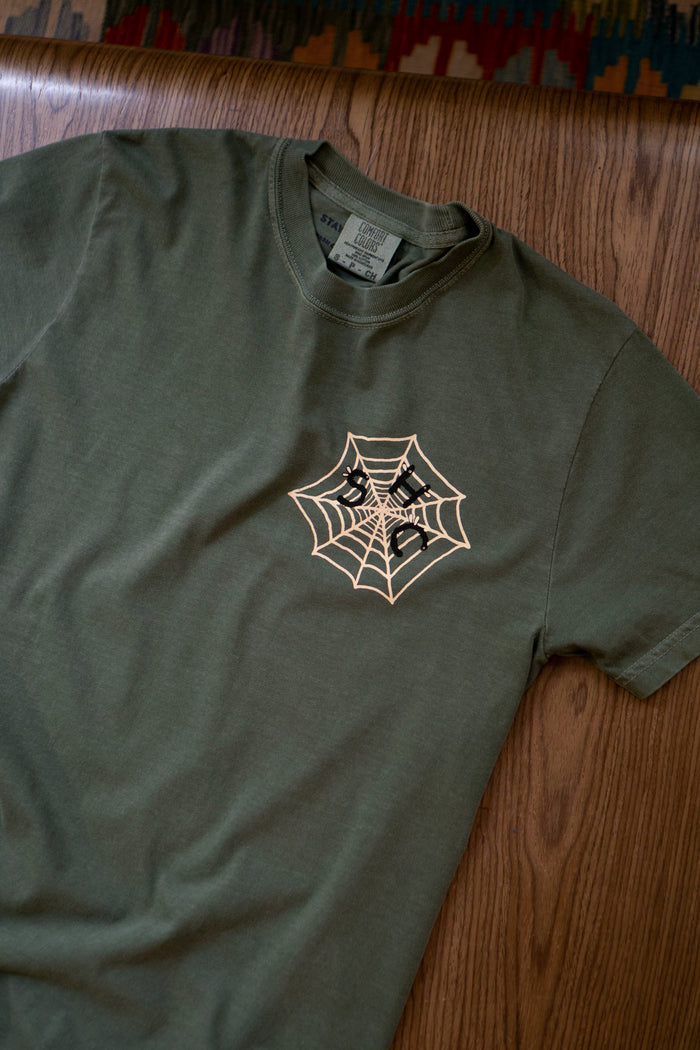 Hanging by a Thread T-Shirt | Woodsy Green