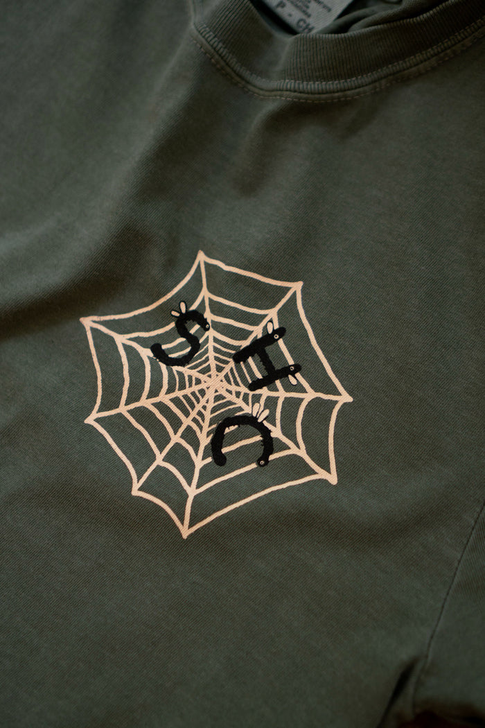 Hanging by a Thread T-Shirt | Woodsy Green
