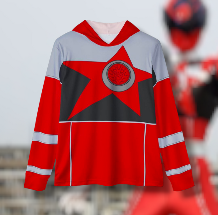 Super Sentai Inspired Hebitsukai / red ranger costume hoodie