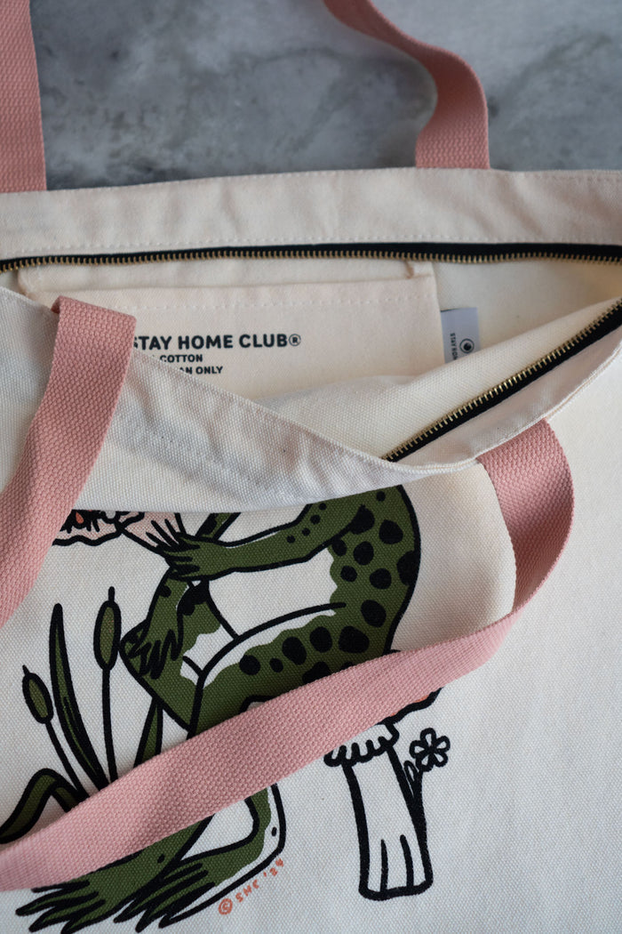 Hey Gorgeous Big Zip Tote