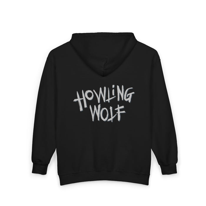 Howling Wolf Full Zip Hoodie Custom Graphic Art Cosplay Shirts Rangers Retro Vintage 90s