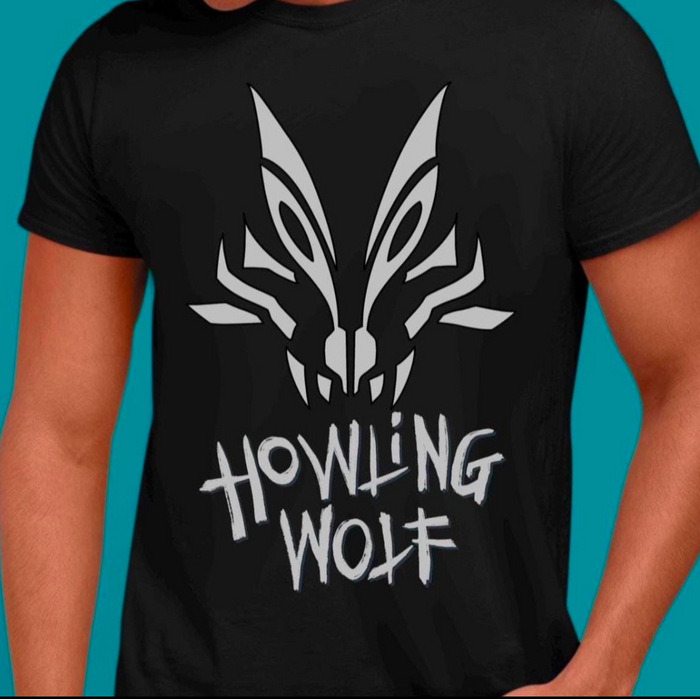 Howling Wolf Tee  Custom Graphic Art Cosplay Shirts Rangers Retro Vintage 90s