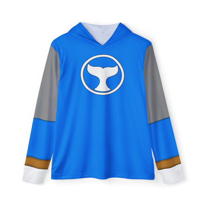 Hurricaneger Blue Hoodie (Full Print) Lightweight, Breathable, workout, pull over, fitness Hoodie (Full Print) Super Sentai Custom