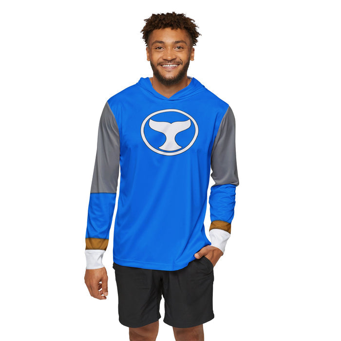 Hurricaneger Blue Hoodie (Full Print) Lightweight, Breathable, workout, pull over, fitness Hoodie (Full Print) Super Sentai Custom
